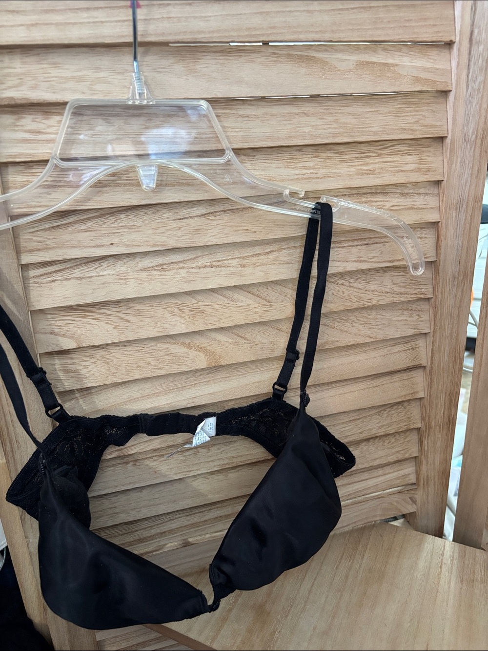 Black Lace-Back Bra 38B